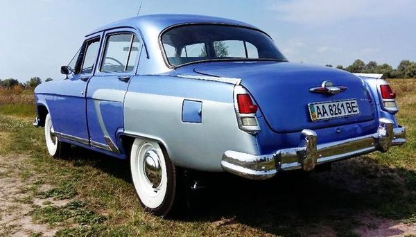 Volga GAZ 21 голубая прокат на свадьбу