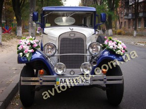 заказ украшений из живых цветов на свадебное авто киев