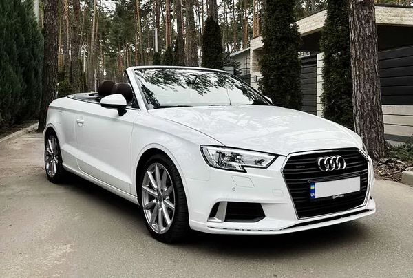 Audi A3 Cabrio белый арендовать на прокат на свадьбу с водителем