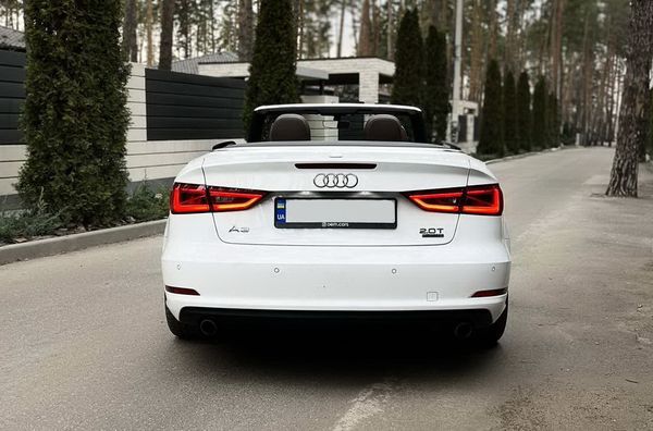 Audi A3 Cabrio белый арендовать на прокат на свадьбу с водителем