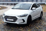 Hyundai Elantra 2018 белая аренда авто код 167