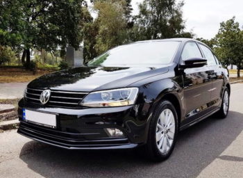 Volkswagen Jetta черный на прокат аренда с водителем без водителя