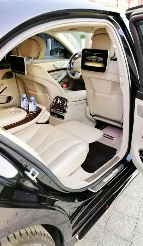 Mercedes W222 S500L vip арендовать с водителем на свадьбу трансфер борисполь на прокат киев