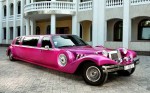 Лимузин ретро Excalibur розовый аренда код 035