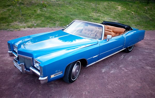 Cadillac eldorado голубой кабриолет аренда