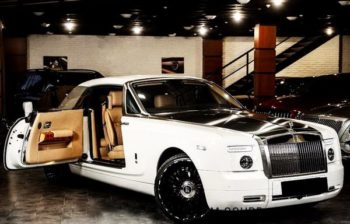 Rolls Royce Phantom Coupe белый заказать на прокат в аренду