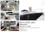 Арендовать яхту катер на прокат в Киеве Bayliner 285 premium VIP