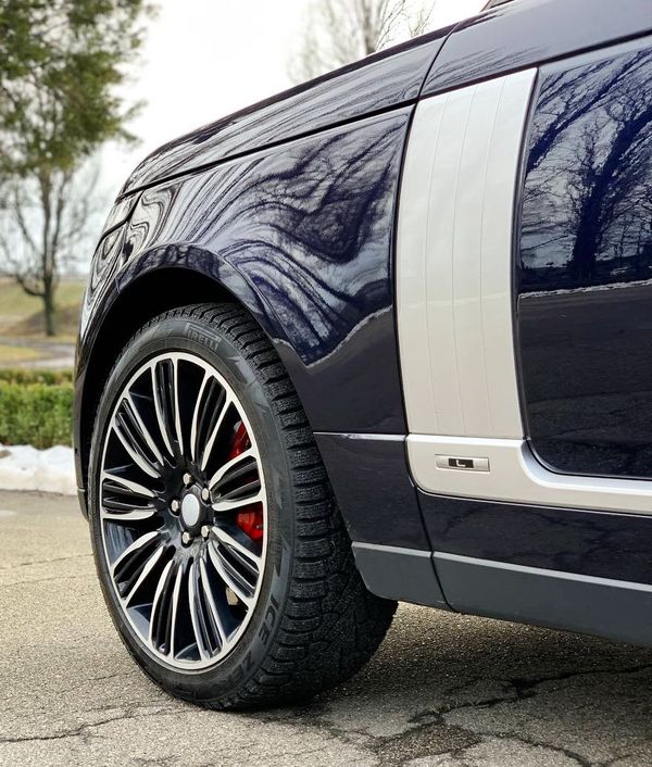 Внедорожни Range Rover синий прокат без водителя арендовать джип с водителем на свадьбу