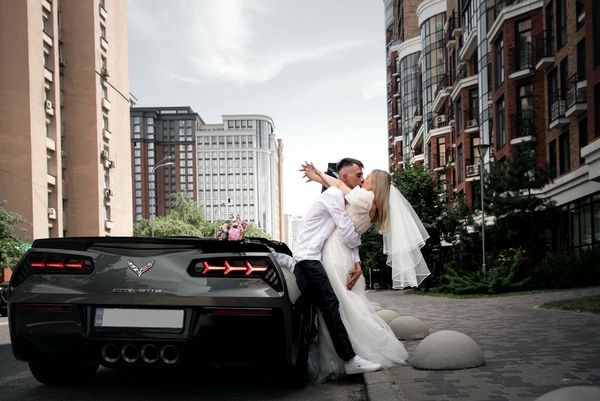 Chevrolet Corvette Targa серый аренда прокат кабриолет киев