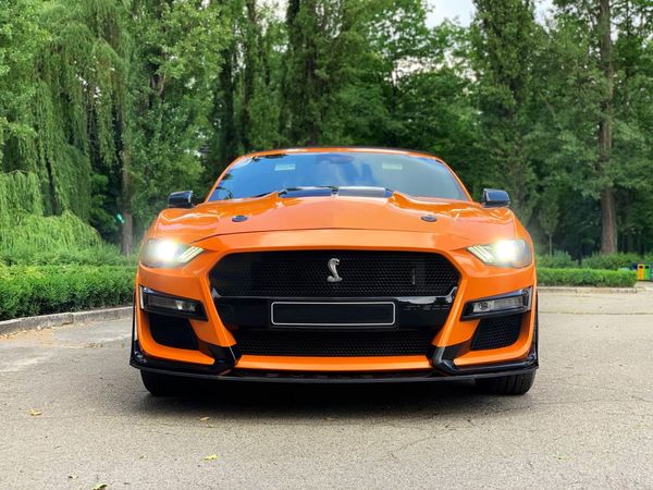 Ford Mustang GT оранжевый кабриолет прокат аренда с водителем без водителя