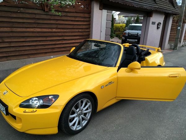 Honda S2000 желтый кабриолет аренда с водителем на съемки свадьбу