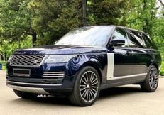 Внедорожник Range Rover Vogue Long синий аренда прокат без водителя