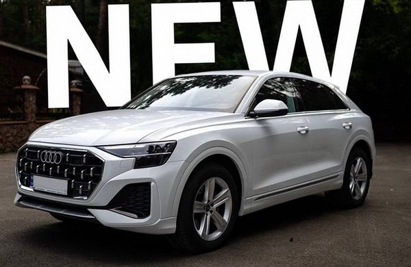 Bнедорожник Audi Q8 белая прокат аренда с водителем без водителя 