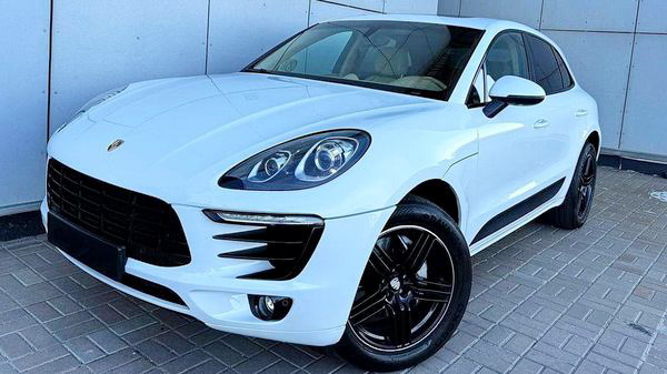 Bнедорожник Porsche Macan S белый прокат аренда с водителем без водителя 