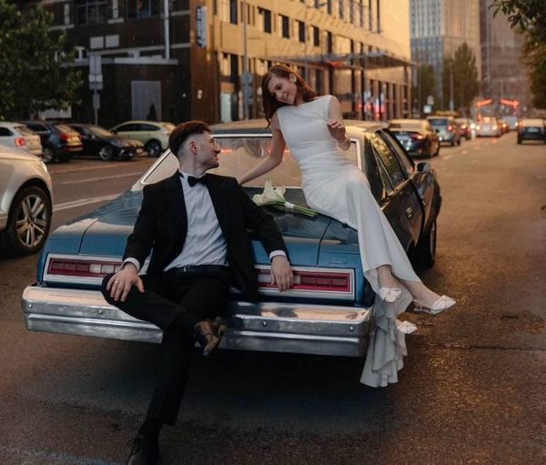 Chevrolet Malibu Classic blue прокат ретро авто