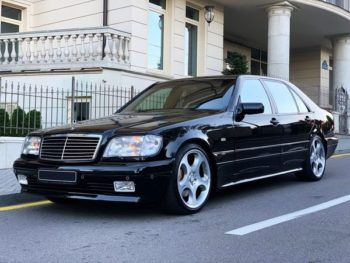 Mercedes W140 S7.3 V12 черный прокат без водителя с водителем на свадьбу съемки