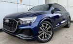 Bнедорожник Audi Q8 синий прокат аренда c водителем без водителя код 307