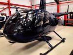 Полет на вертолете над Киевом Robinson R44 синий