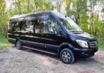 Микроавтобус на свадьбу трансфер Mercedes Sprinter черный прокат код 315