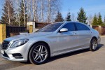 Vip-авто Mercedes W222 S500L серебристый аренда код 083