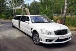 Лимузин Mercedes W221 S63 белый прокат код 029