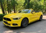 Ford Mustang желтый кабриолет аренда авто код 070