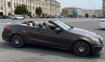 Кабриолет Mercedes E350 BLUETEC на свадьбу съемки 