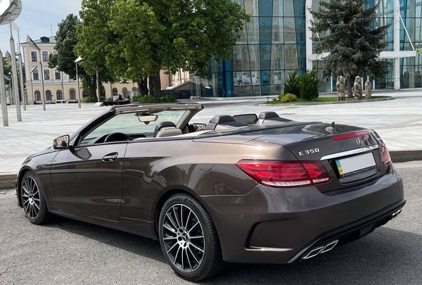 Кабриолет Mercedes E350 BLUETEC на свадьбу съемки 