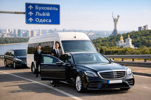 Трансфер на VIP-авто або мікроавтобус Київ – Буковель, Київ – Львів, Київ – Одеса