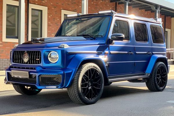 Mercedes-Benz G800 Brabus «Кубик» синий — аренда с водителем и без в Киеве 